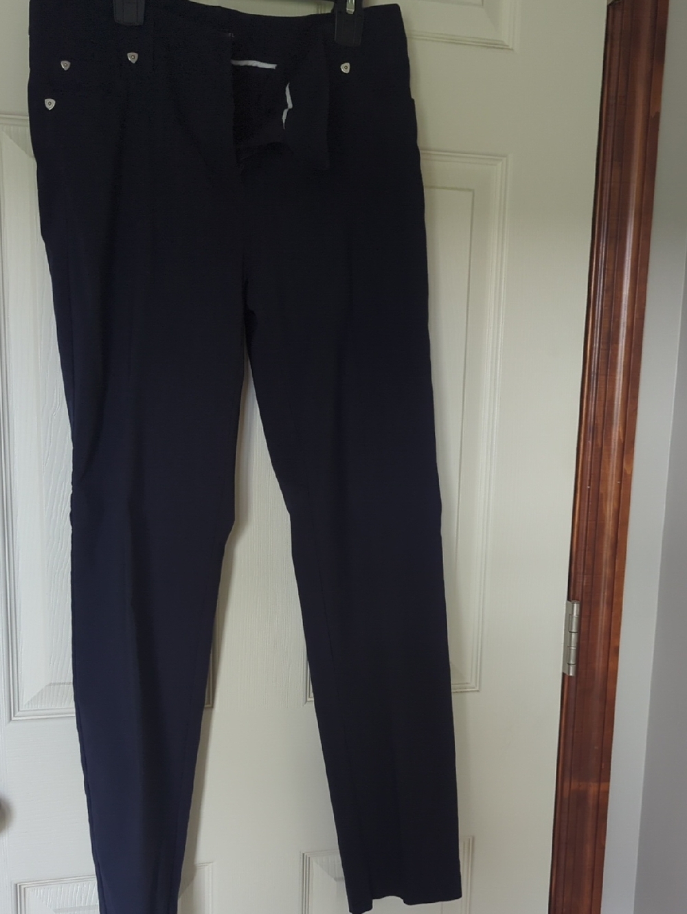 Zac & Rachel Navy Straight-Leg Dress Pants